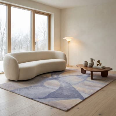 Artisan Hand-Tufted Abstract Rug thumbnail 2