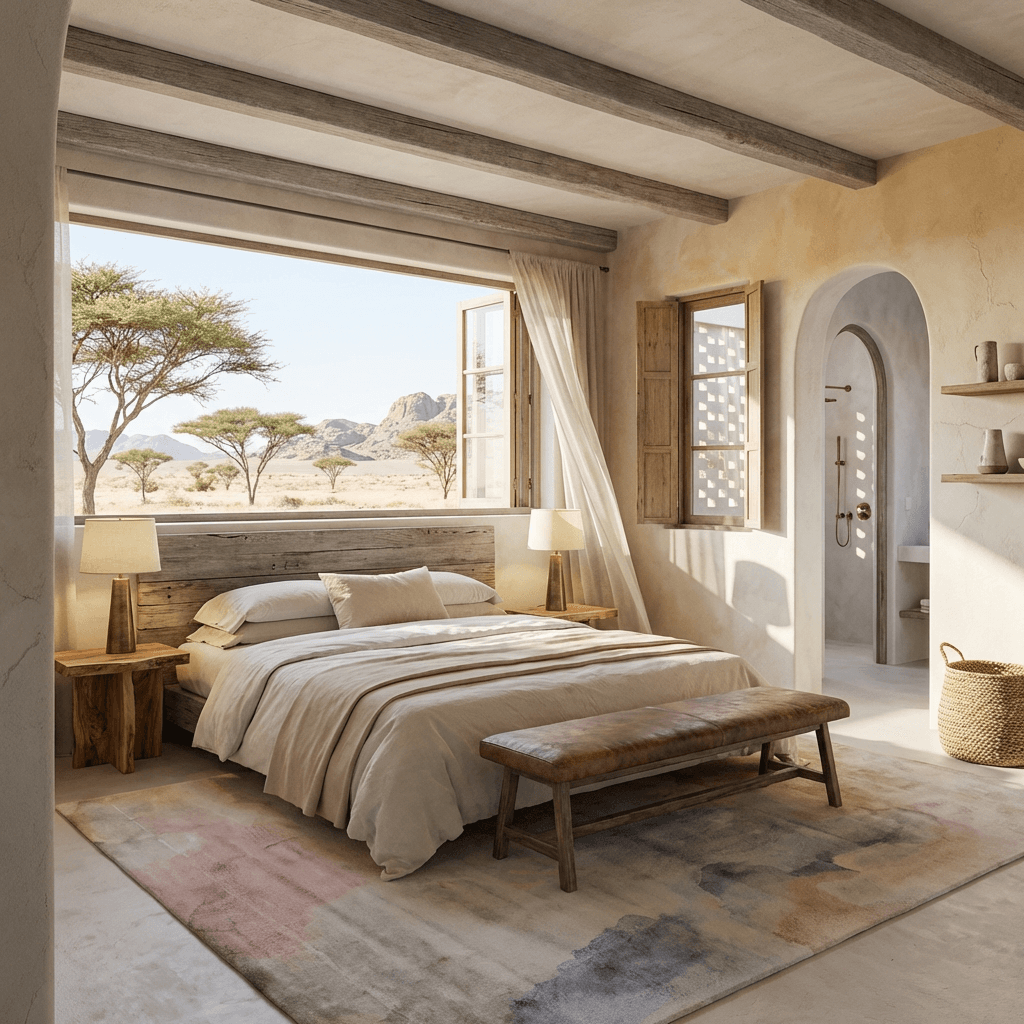 Ethereal Abstract Impressionist Wool Rug thumbnail 5