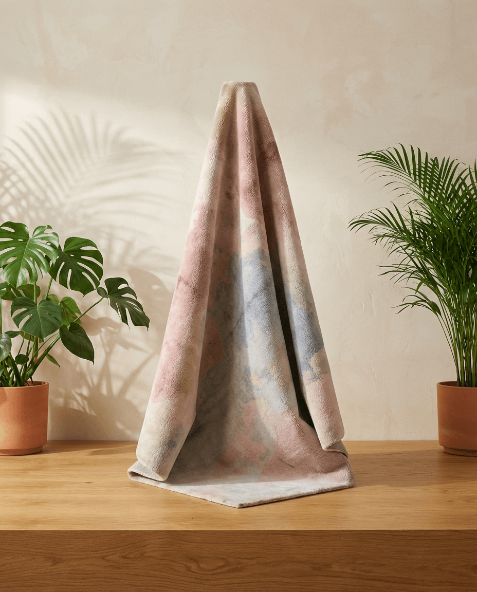 Ethereal Abstract Impressionist Wool Rug thumbnail 7