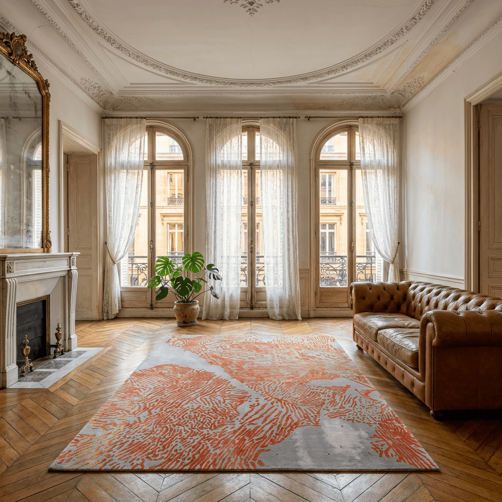 Coral Reef Abstract Hand-Tufted Rug thumbnail 4