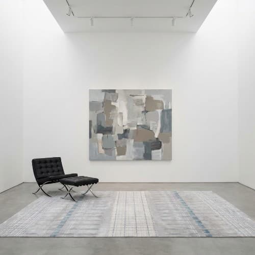 Abstract Geometric Wool Handmade Rug thumbnail 3