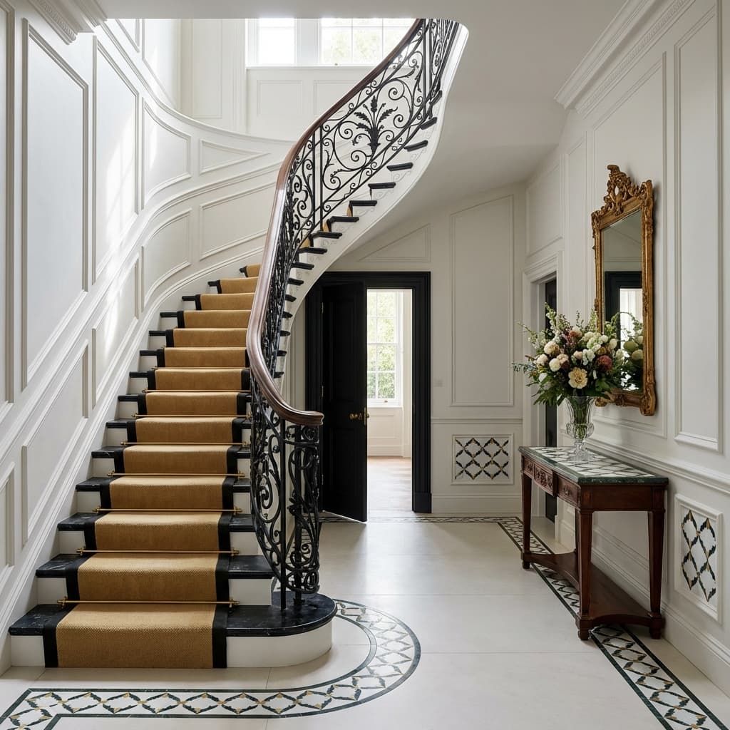 Gilded Ivy Waterjet Marble Mosaic thumbnail 4