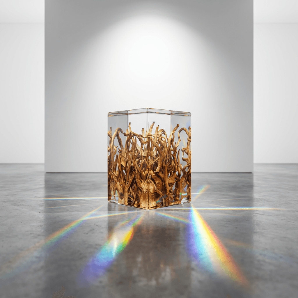 The Ethereal Root Monolith - Crystal Resin Side Table thumbnail 4