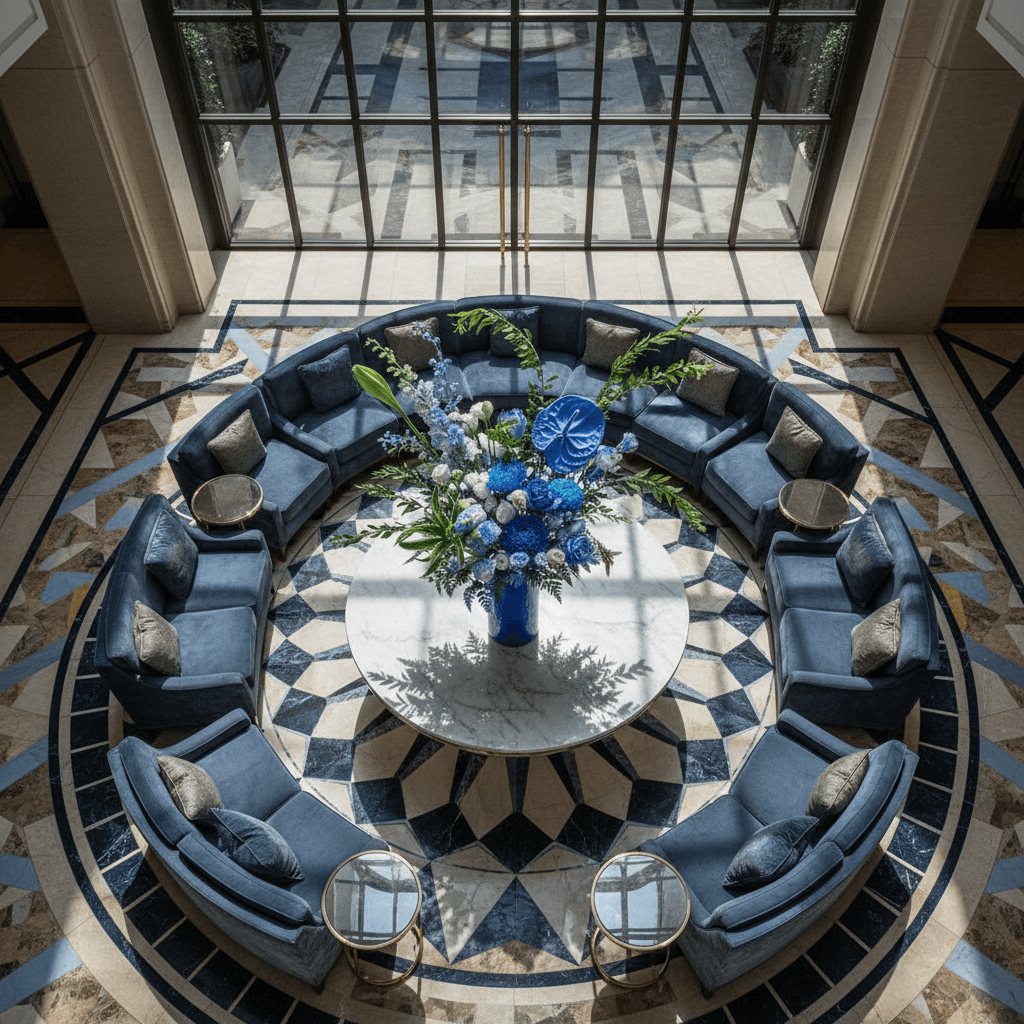 Blue Fireworks Chrysanthemum Arrangement image 2