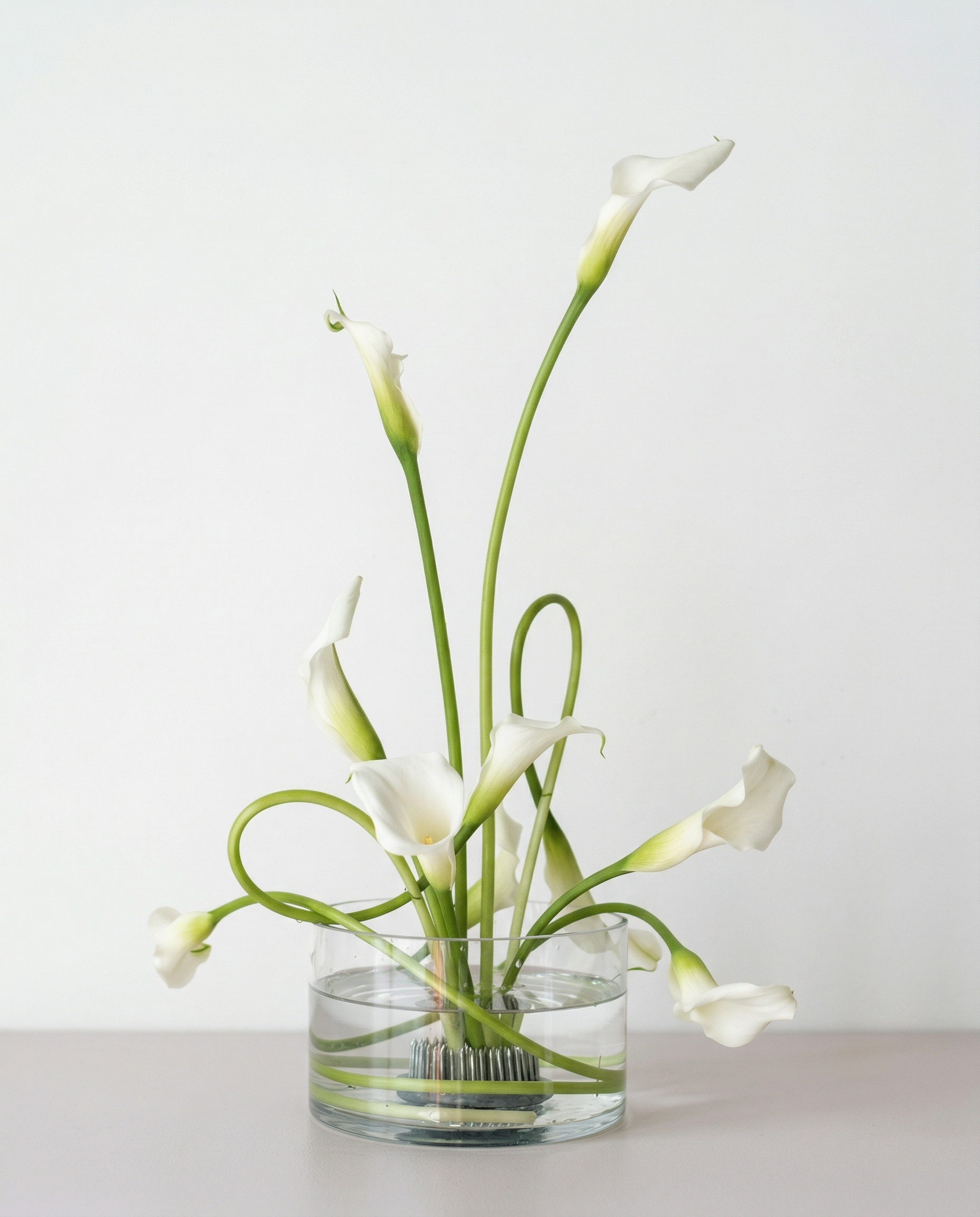 Sculptural Calla Lily Arrangement full arrangement